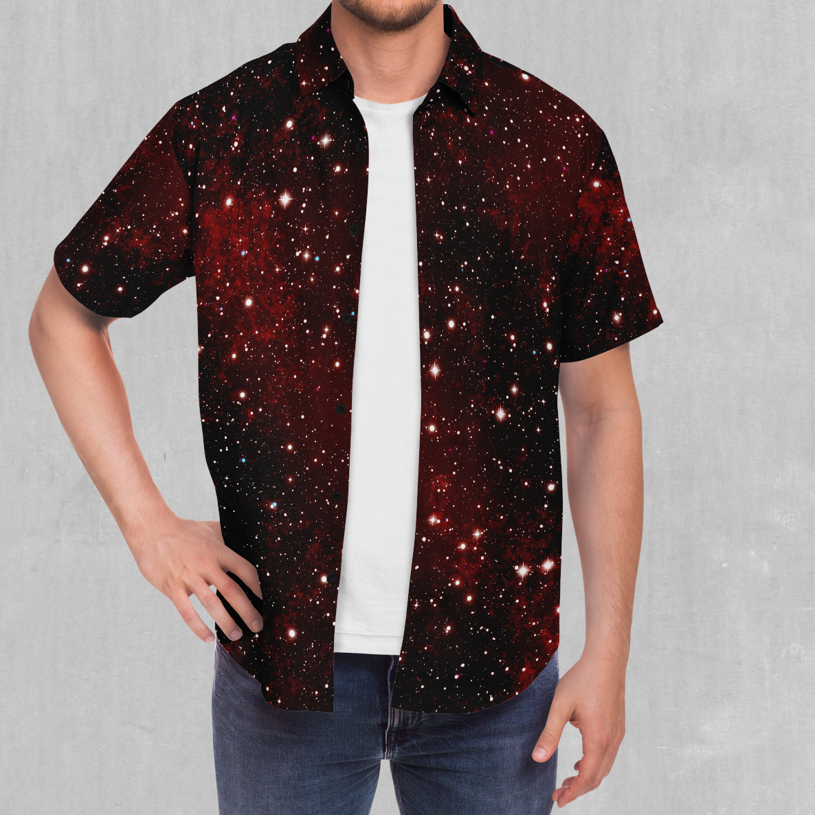 Crimson Space Button Down Shirt