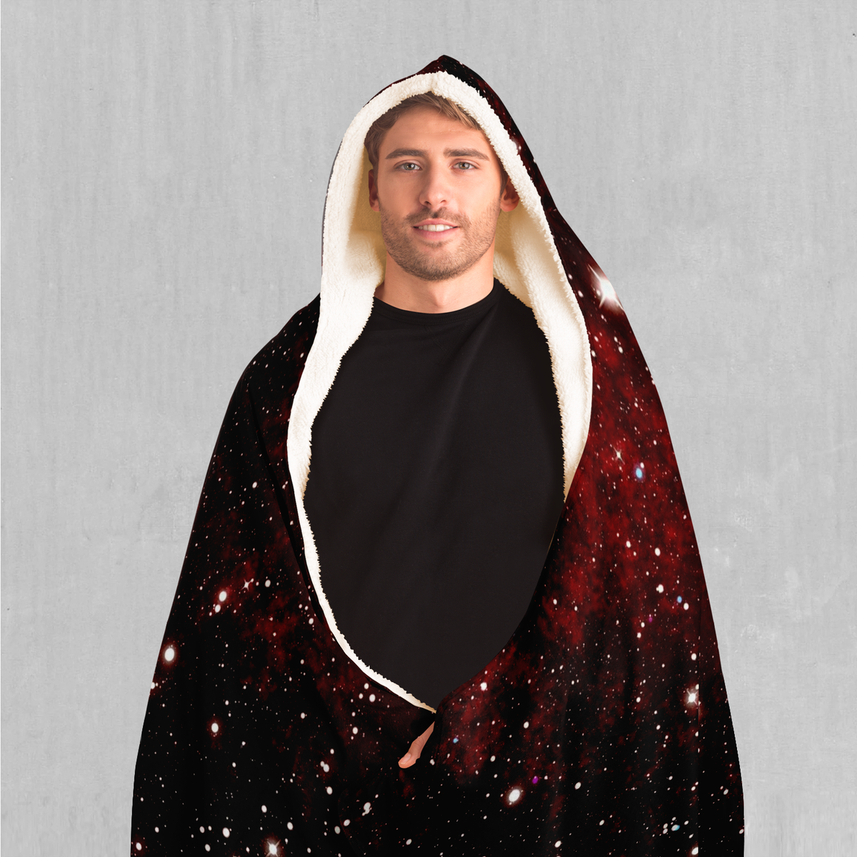 Crimson Space Hooded Blanket - Azimuth Clothing