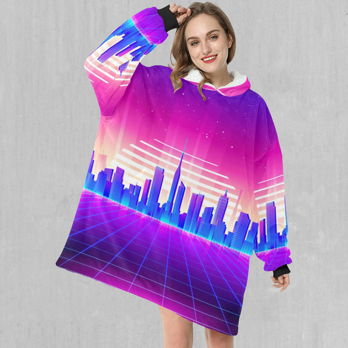 Cyber City Blanket Hoodie