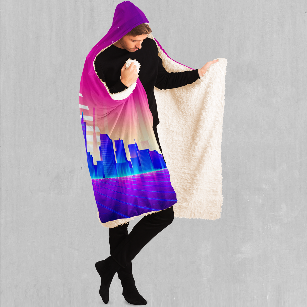 Cyber City Hooded Blanket