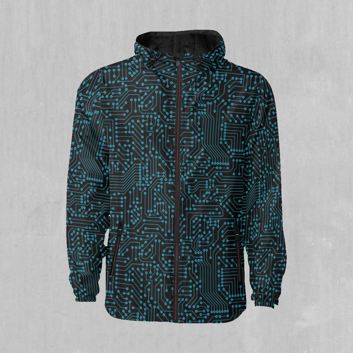 Blue Cybernetic Windbreaker