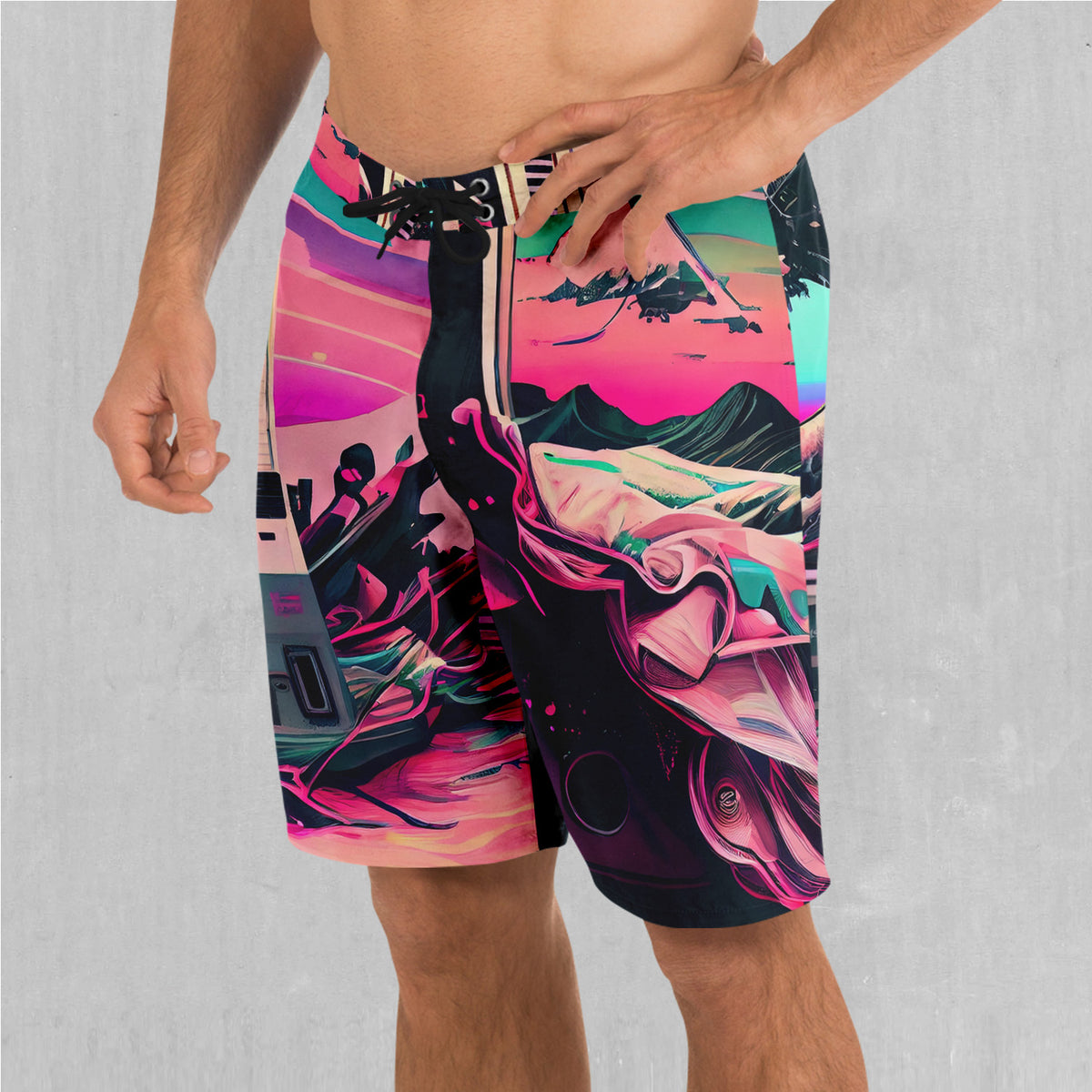 Digital Tsunami Board Shorts