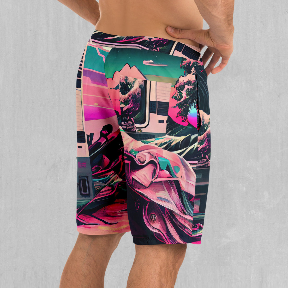 Digital Tsunami Board Shorts