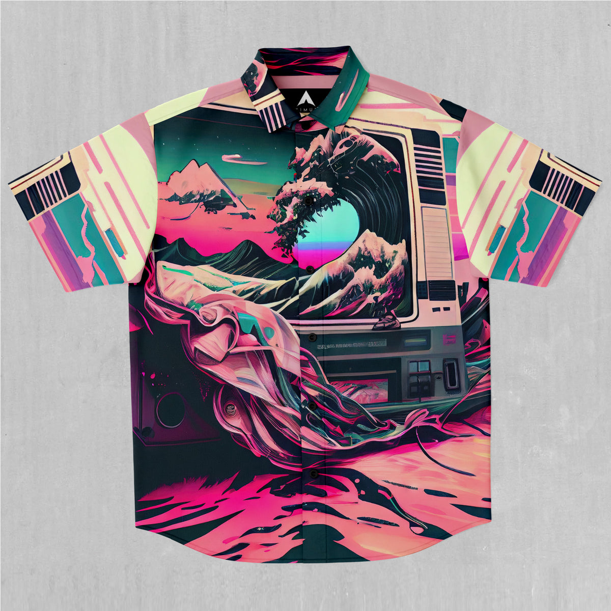 Digital Tsunami Button Down Shirt