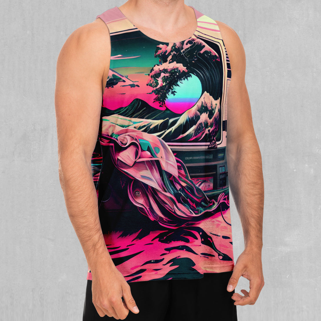Digital Tsunami Men's Tank Top