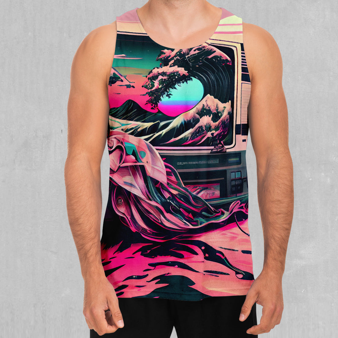 Digital Tsunami Men's Tank Top
