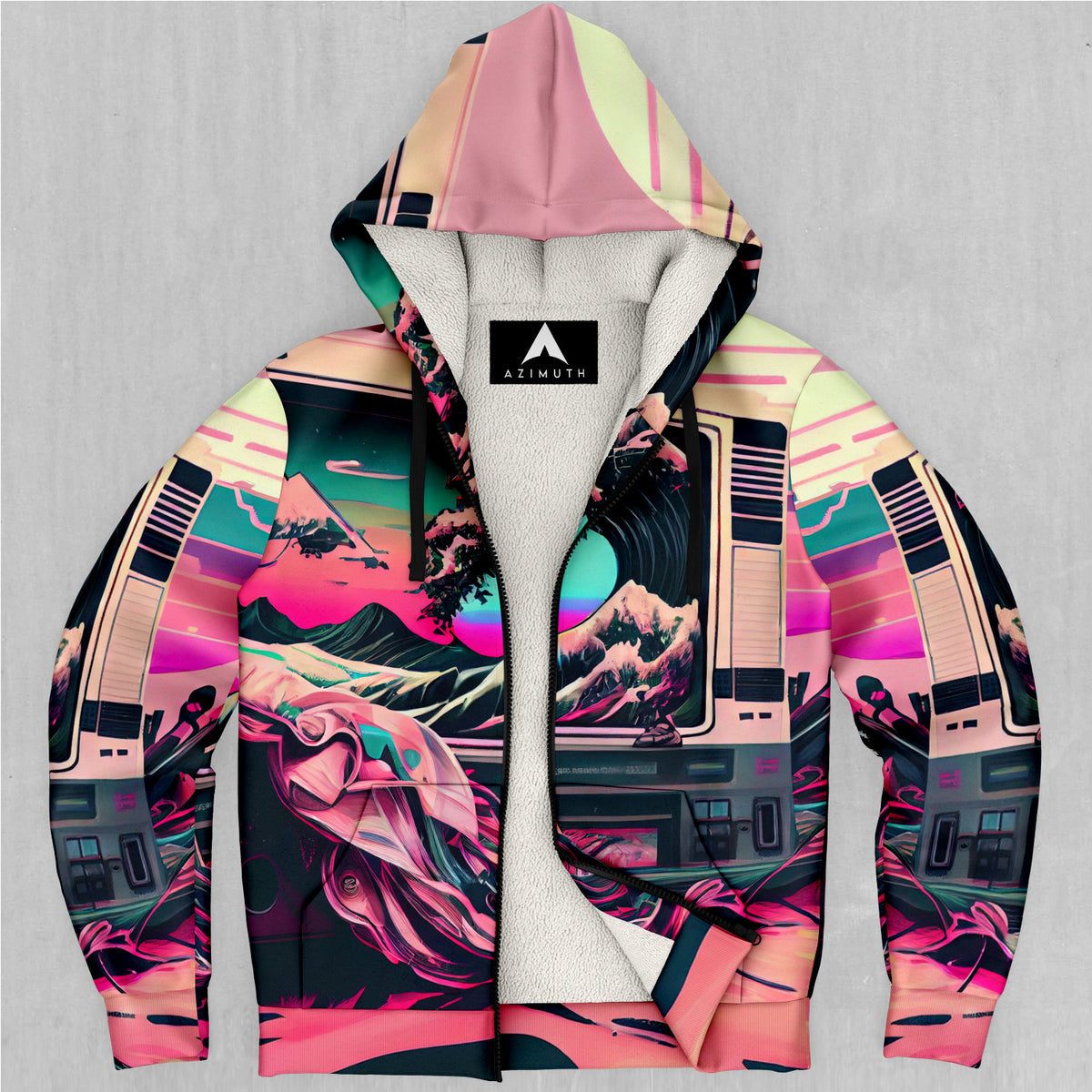 Digital Tsunami Sherpa Hoodie