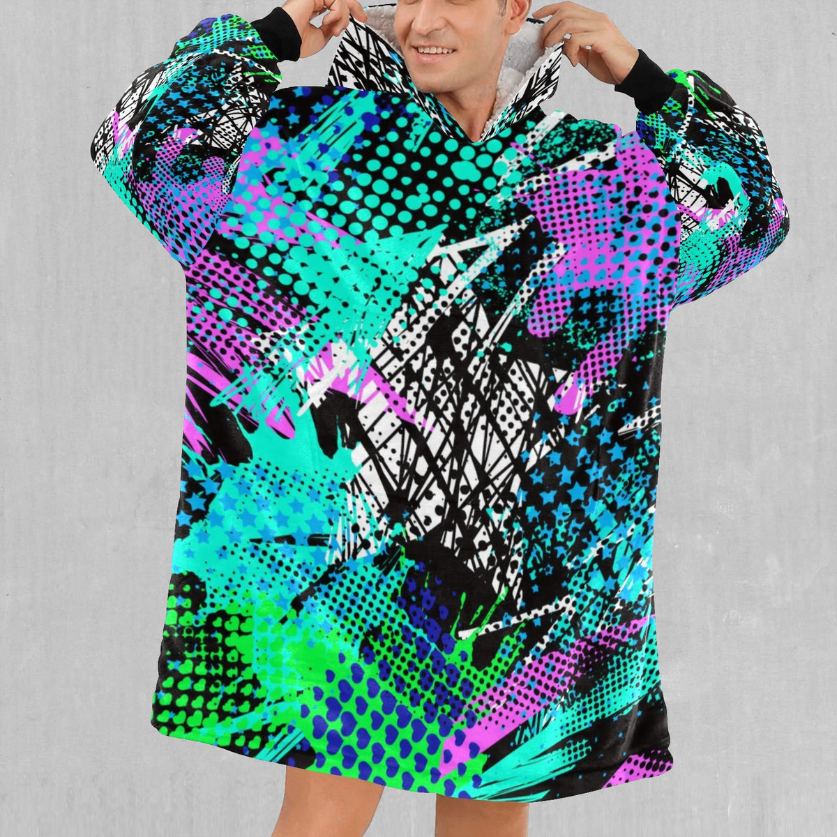 Electric Avenue Blanket Hoodie
