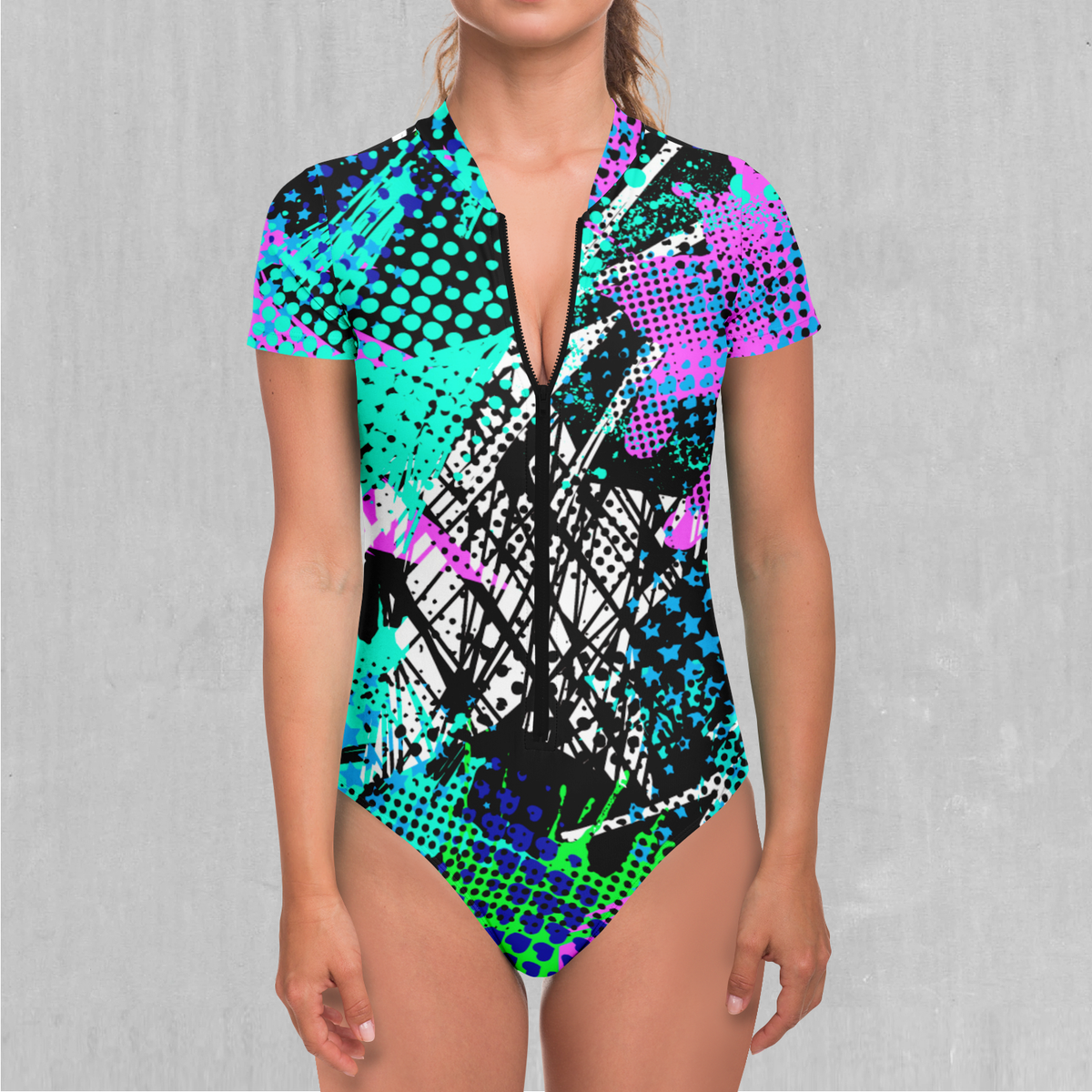 Electric Avenue Short Sleeve Bodysuit