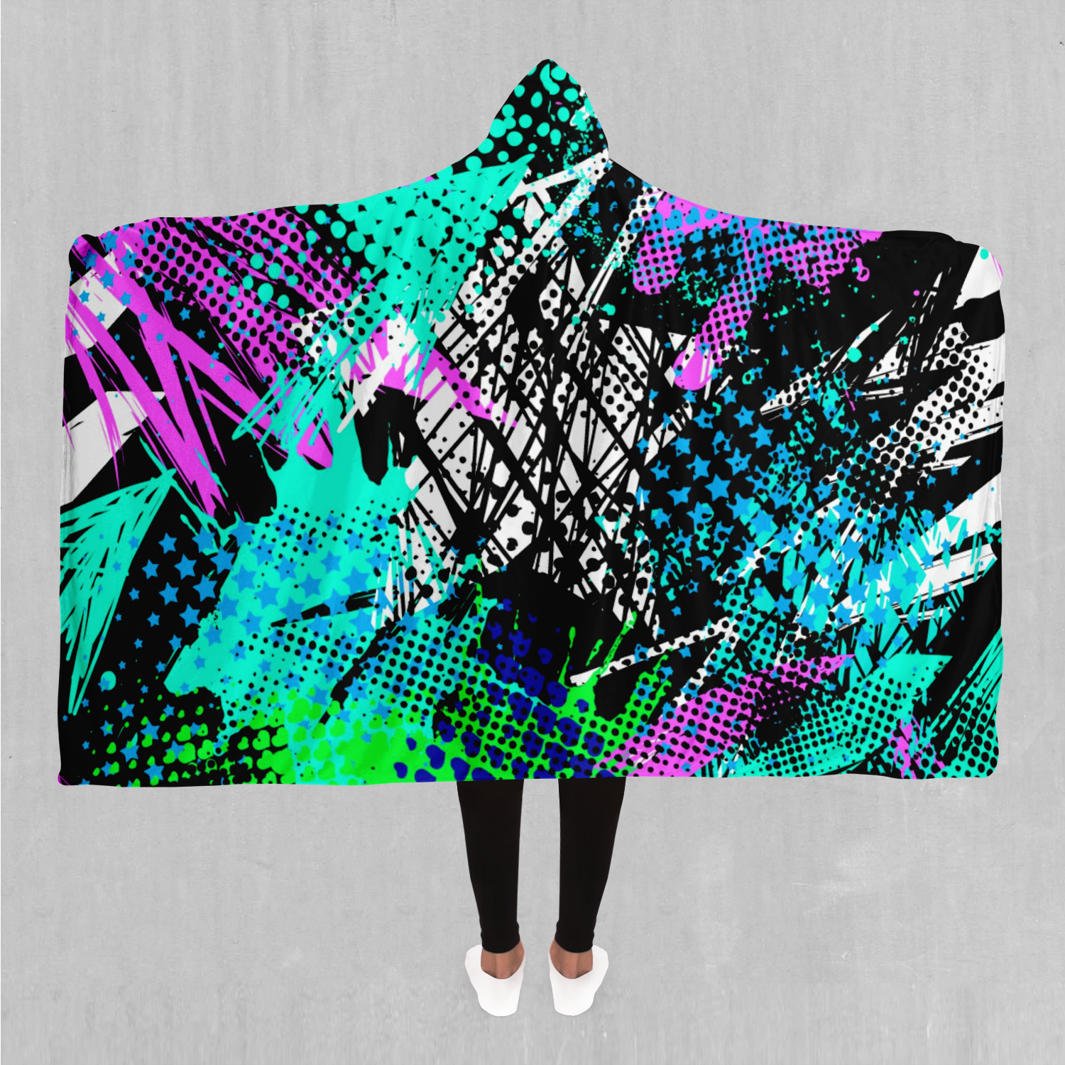 Electric Avenue Hooded Blanket