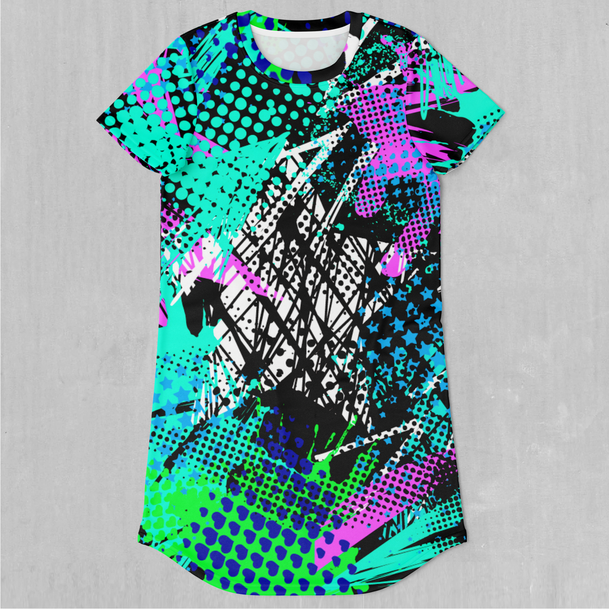 Electric Avenue T-Shirt Dress