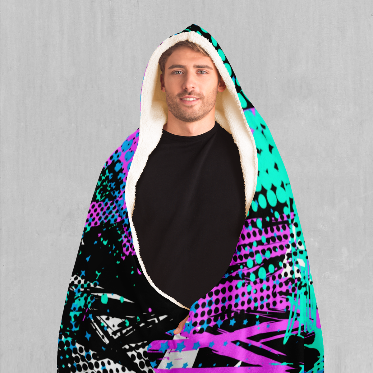 Electric Avenue Hooded Blanket