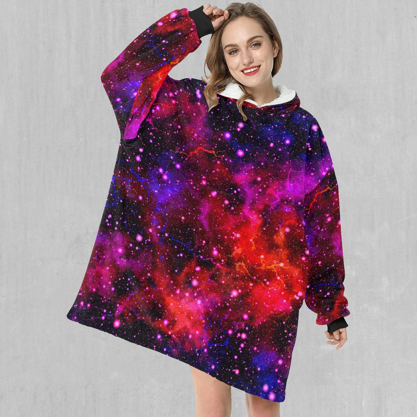 Electric Galaxy Blanket Hoodie