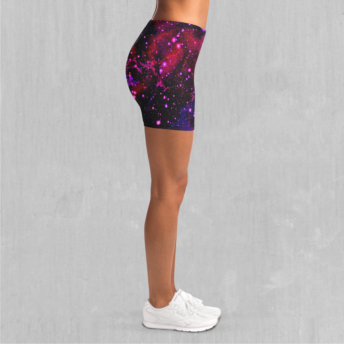 Electric Galaxy Yoga Shorts