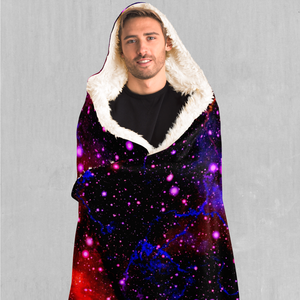 Electric Galaxy Hooded Blanket - Azimuth Clothing