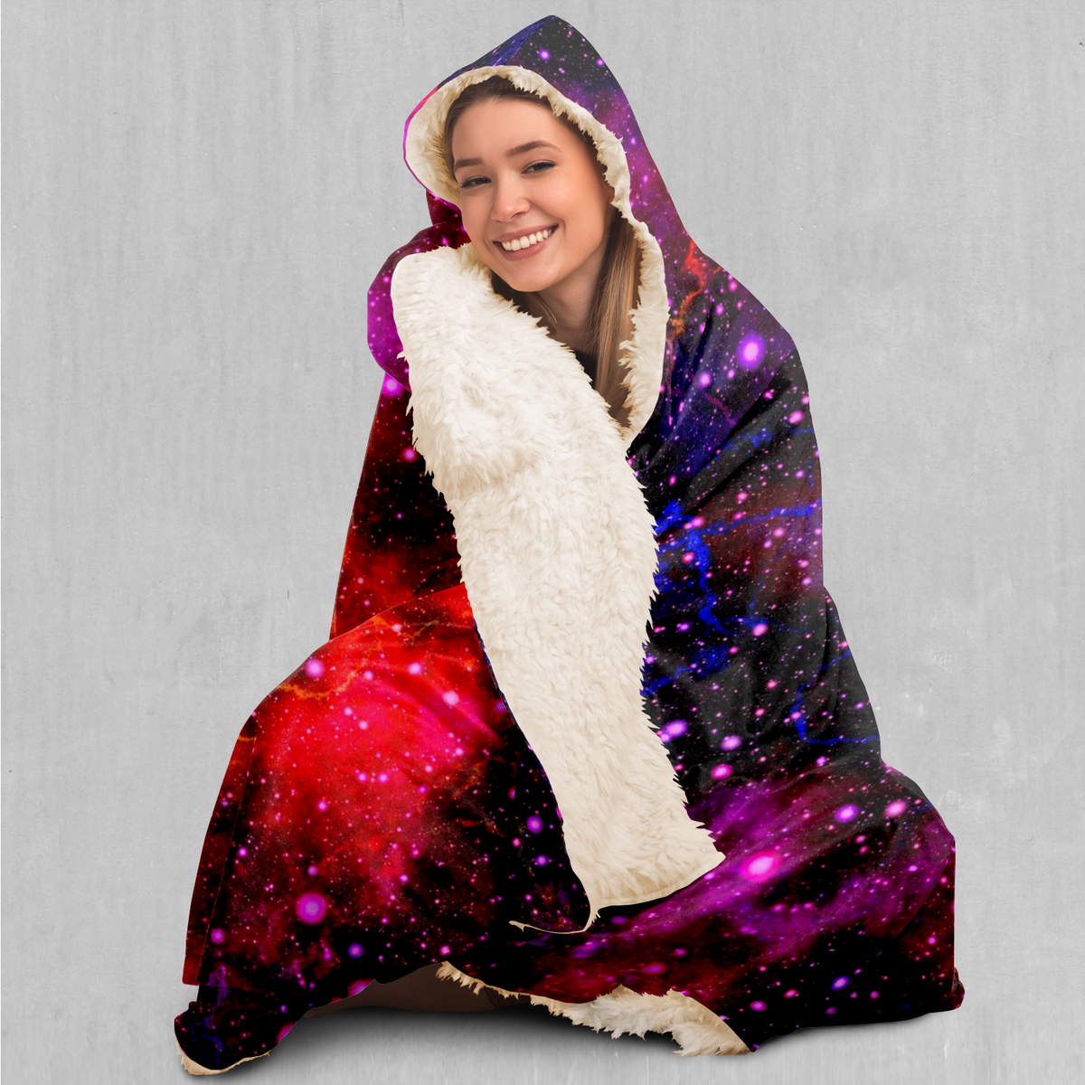 Electric Galaxy Hooded Blanket - Azimuth Clothing