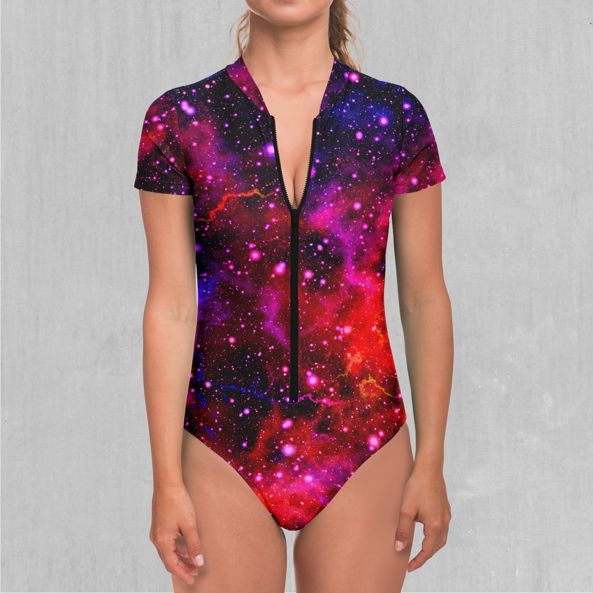 Electric Galaxy Short Sleeve Bodysuit