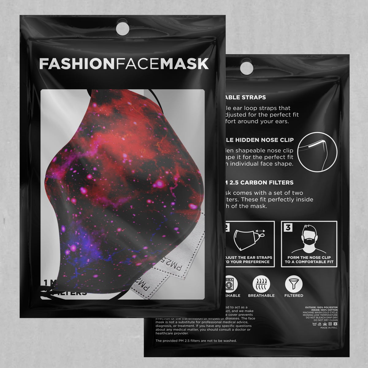 Electric Galaxy Face Mask - Azimuth Clothing
