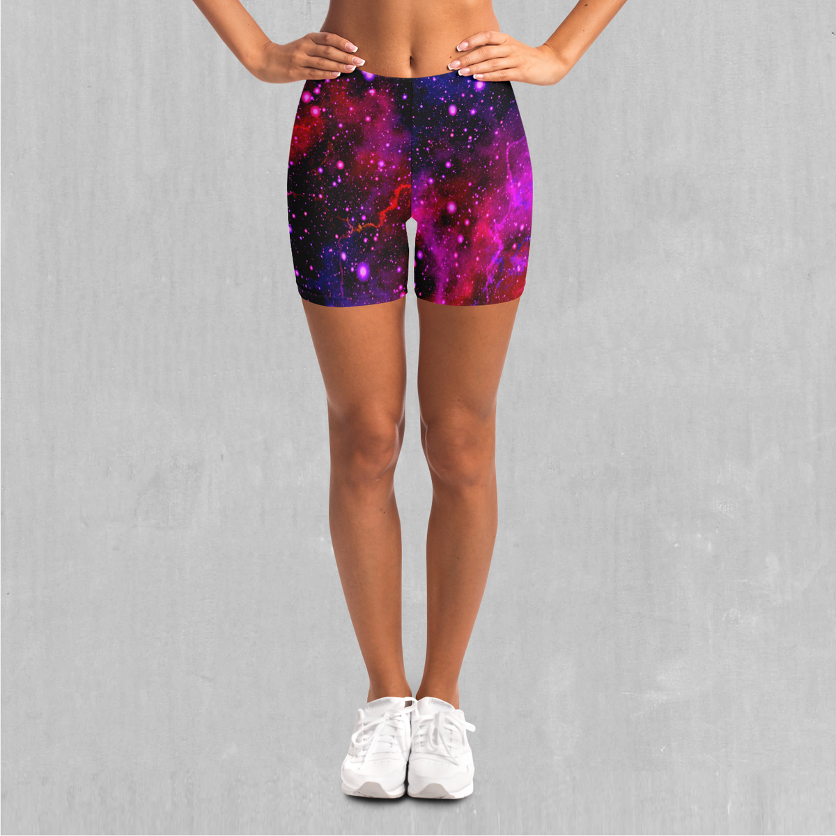 Electric Galaxy Yoga Shorts