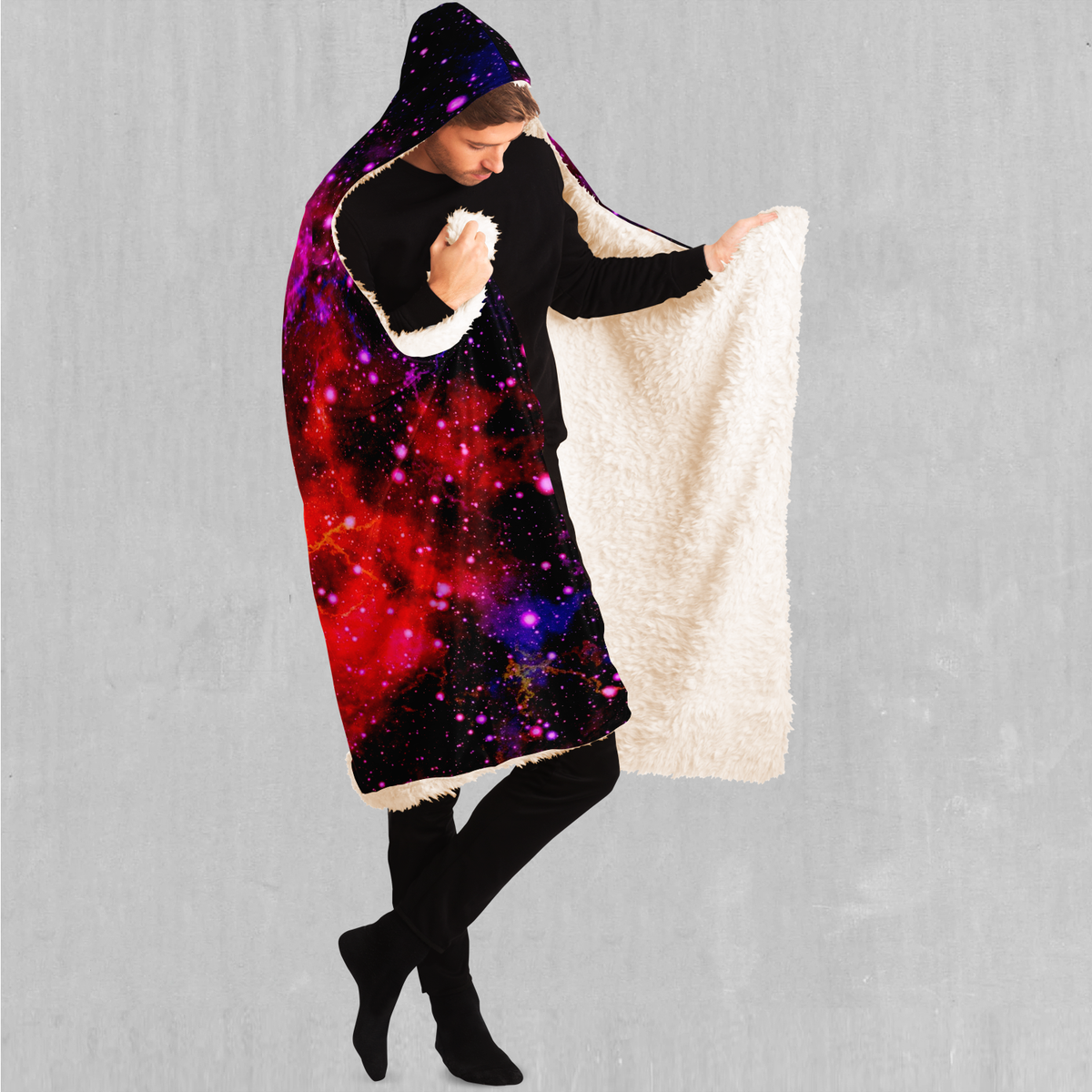 Electric Galaxy Hooded Blanket - Azimuth Clothing