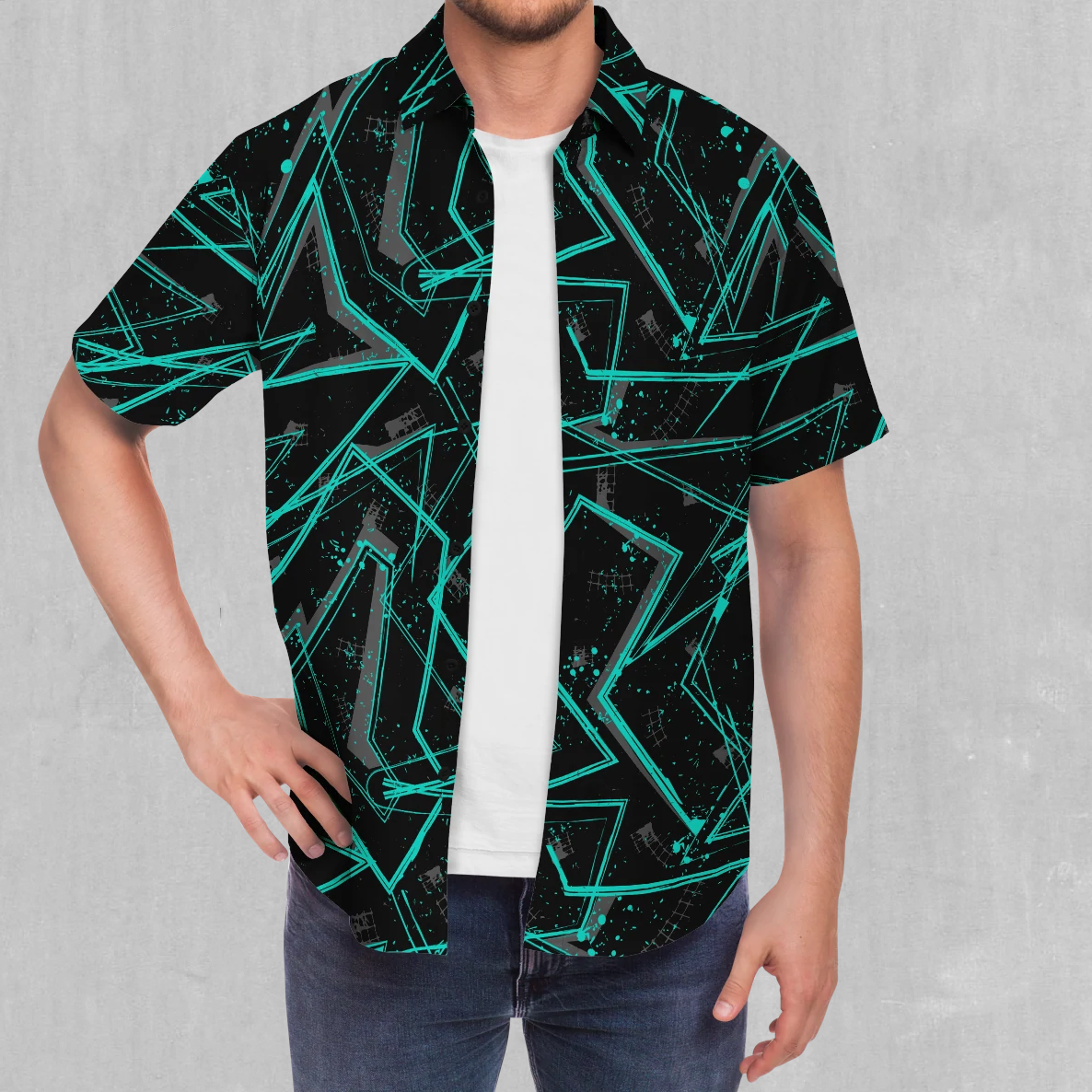 Electrostatic Button Down Shirt