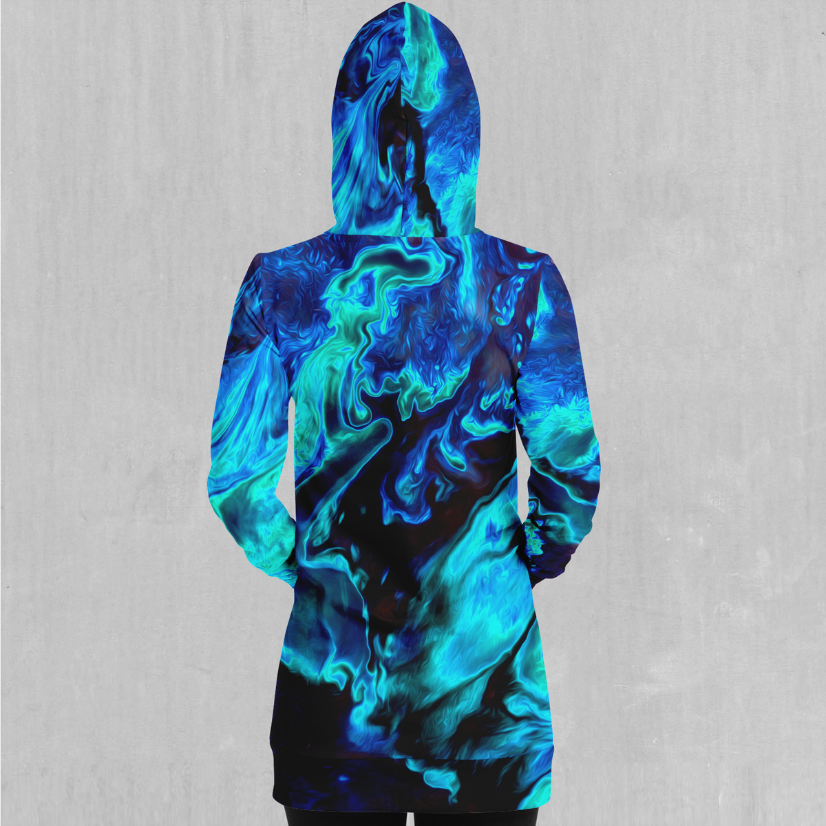 Enigma Sea Hoodie Dress
