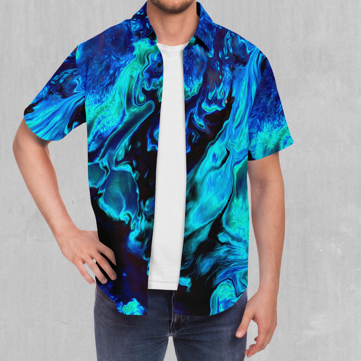 Enigma Sea Button Down Shirt