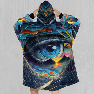 Eye of Illusion Blanket Hoodie