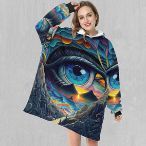 Eye of Illusion Blanket Hoodie