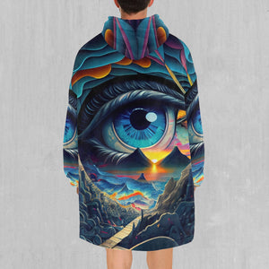 Eye of Illusion Blanket Hoodie