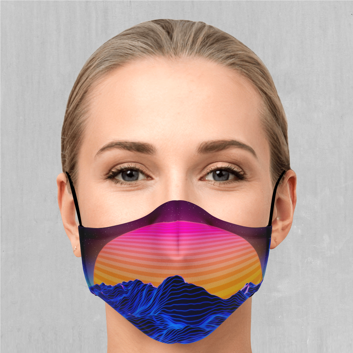 Radial Glow Face Mask | Festival Mask | Rave Mask | Dust Mask