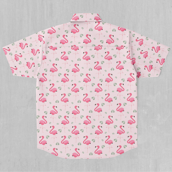 flamingo button down shirt