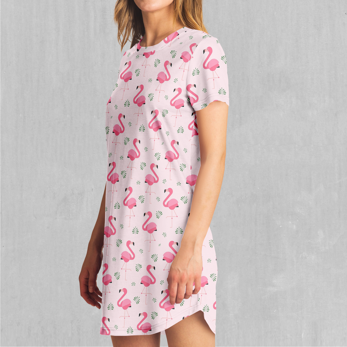 Flamingo T-Shirt Dress