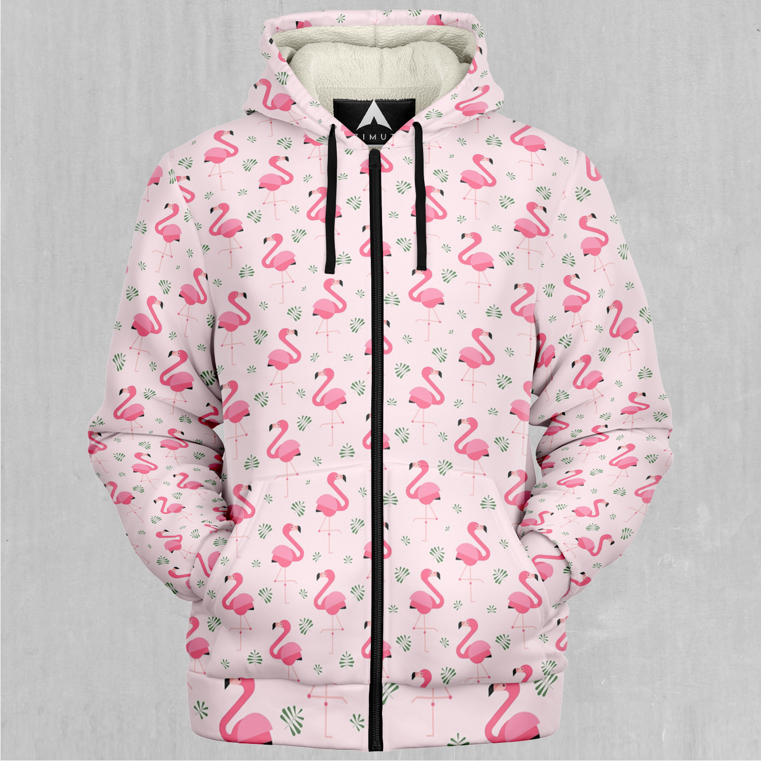 Flamingo Sherpa Hoodie