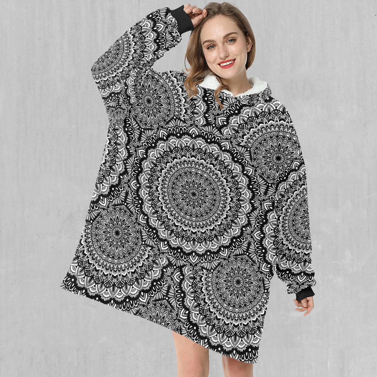 Floral Mandala Blanket Hoodie