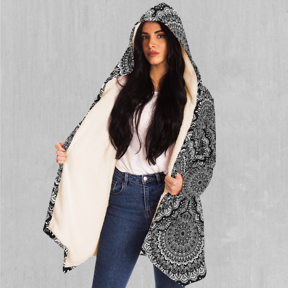 Floral Mandala Cloak - Azimuth Clothing