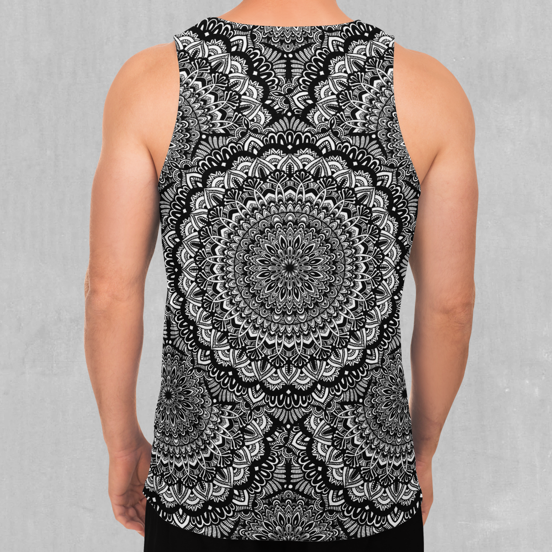 Floral Mandala Men's Tank Top - Azimuth Clothing
