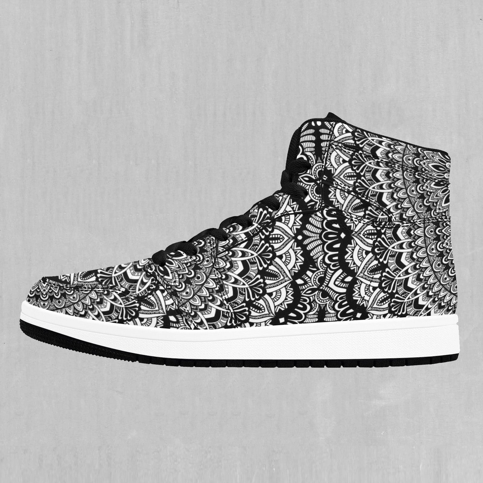 Floral Mandala High Top Sneakers