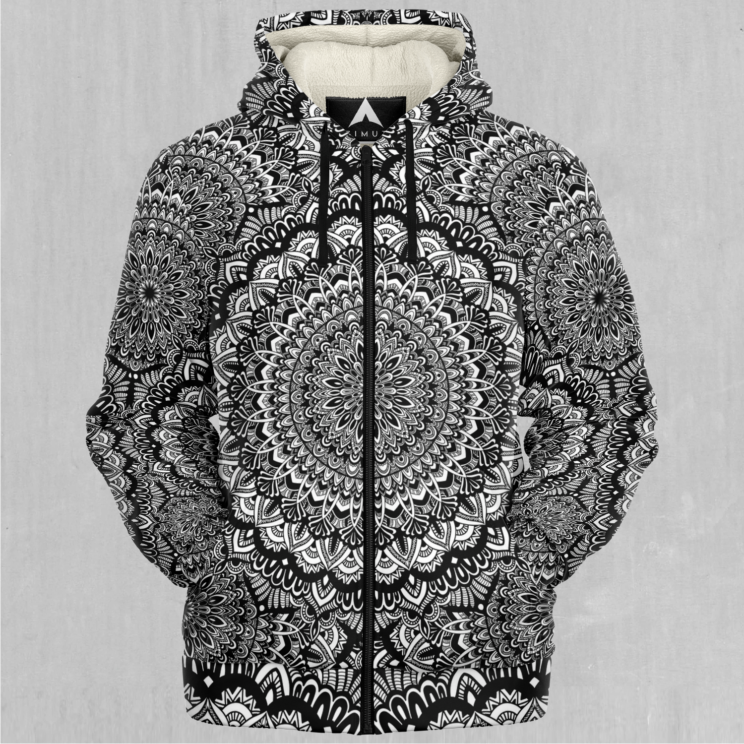 Floral Mandala Sherpa Hoodie