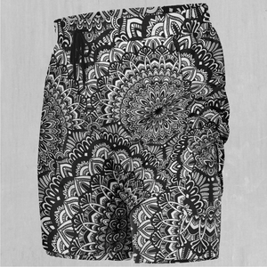 Floral Mandala Men's 2 in 1 Shorts