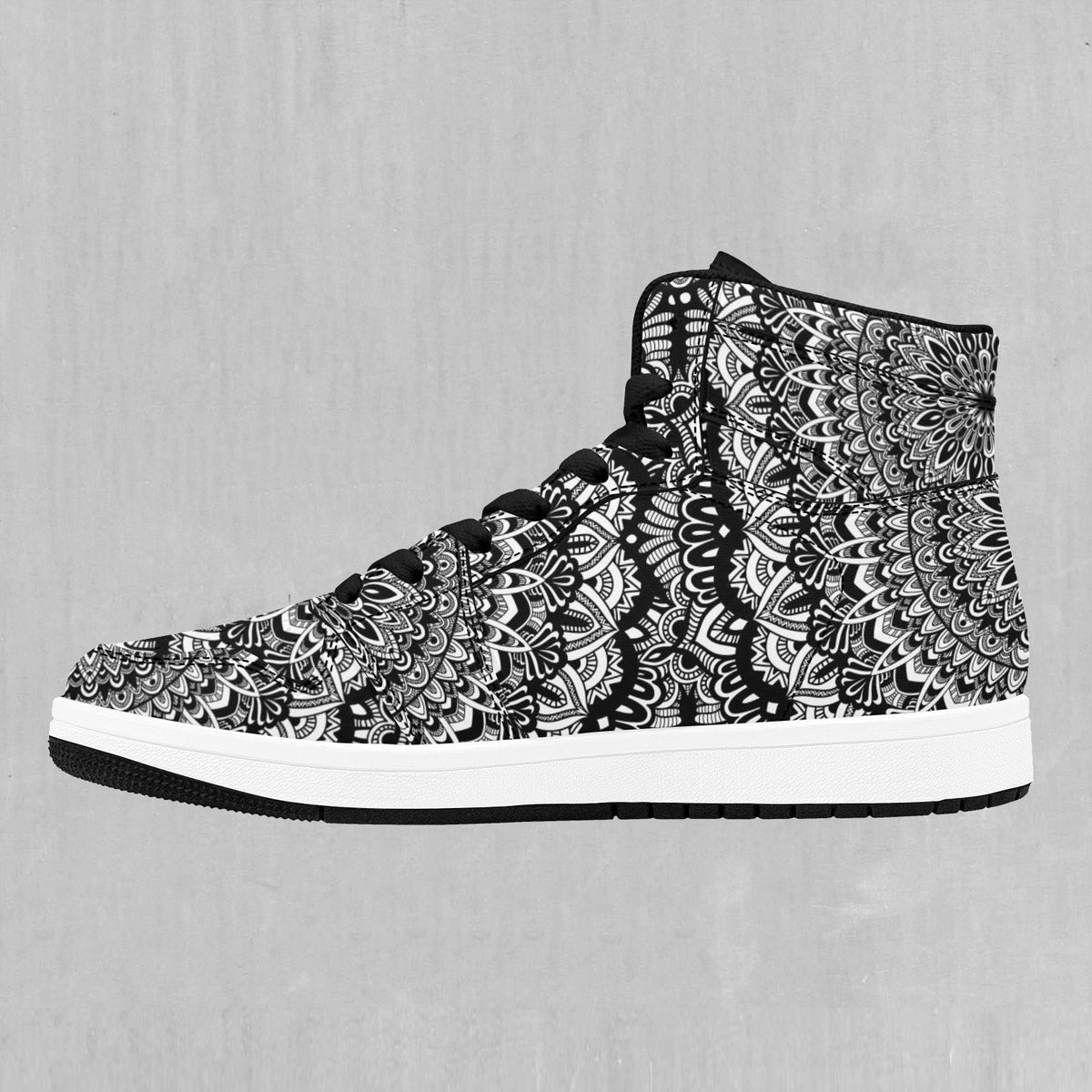 Floral Mandala High Top Sneakers