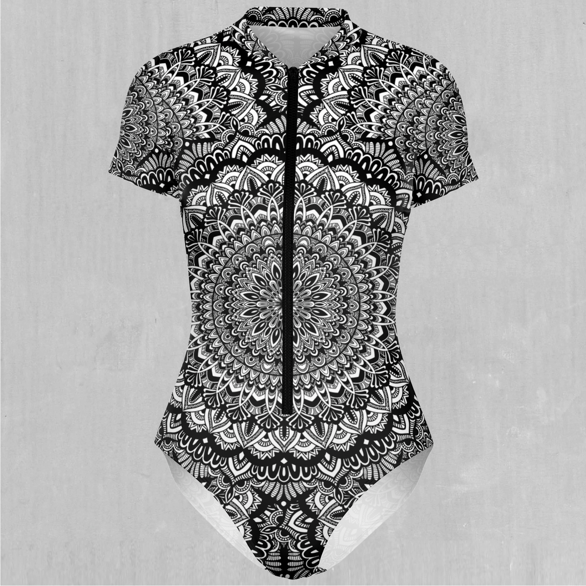 Floral Mandala Short Sleeve Bodysuit