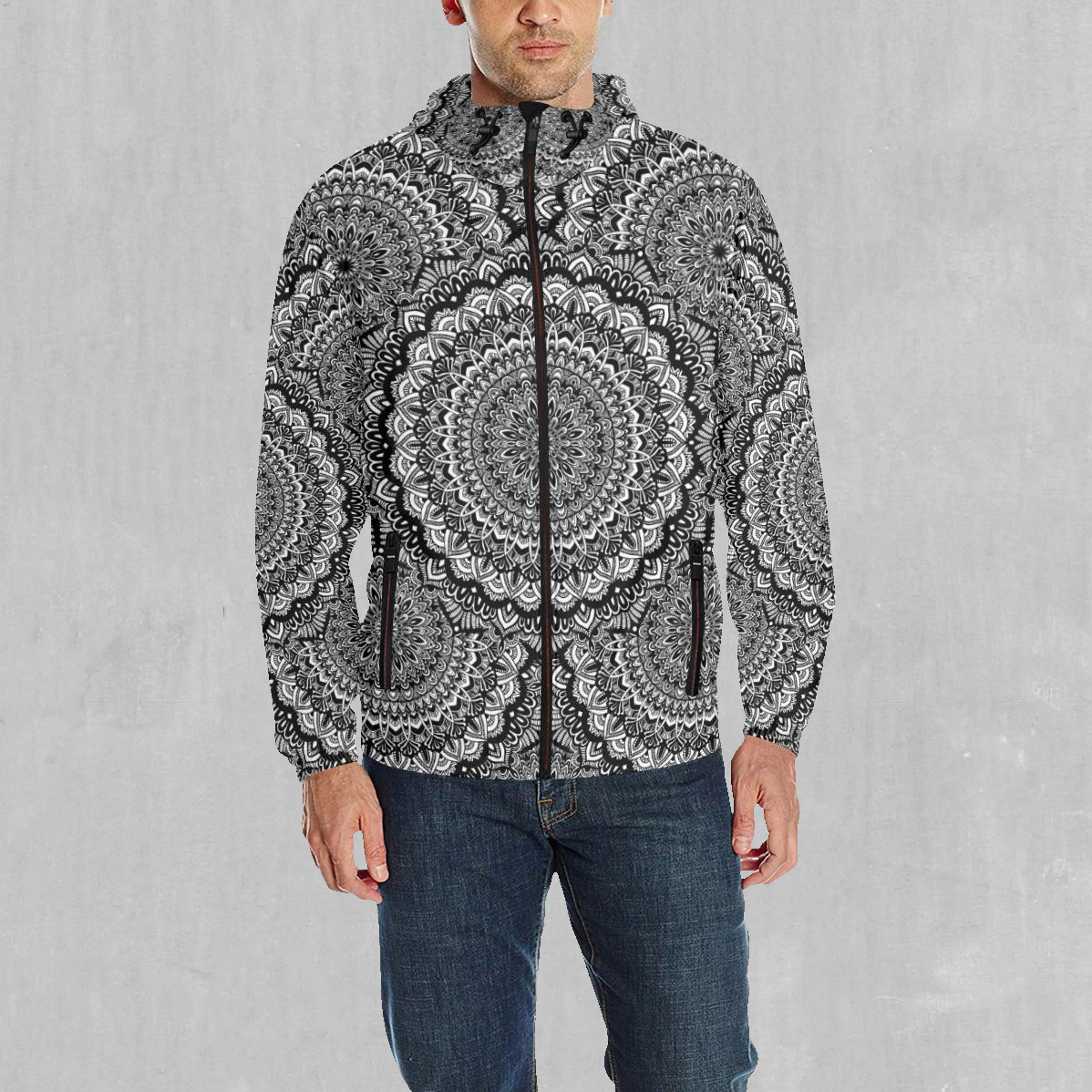 Floral Mandala Windbreaker