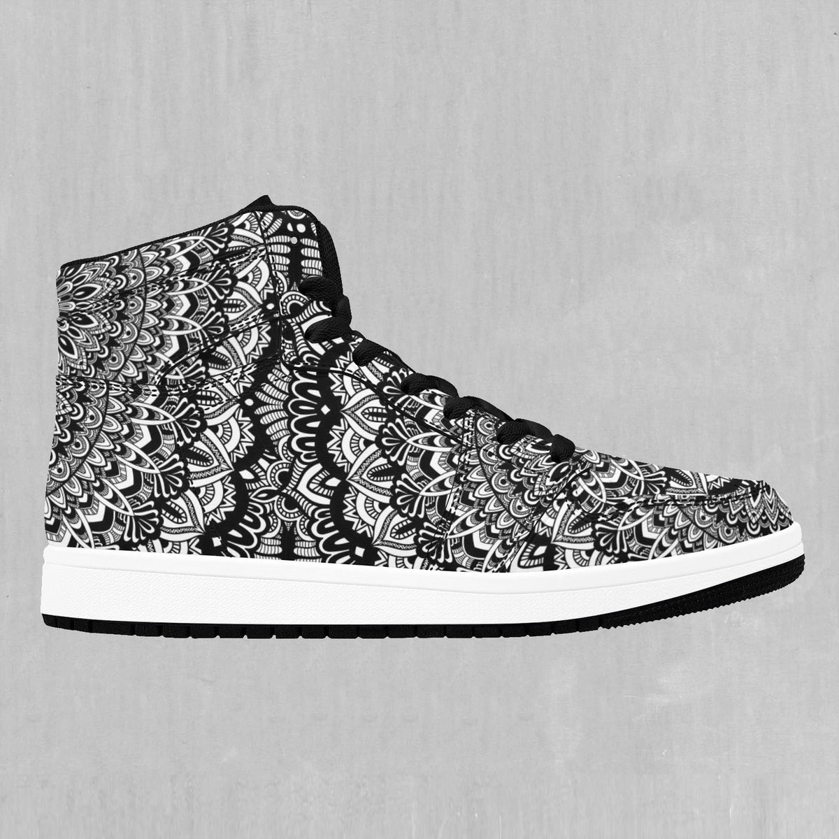 Floral Mandala High Top Sneakers