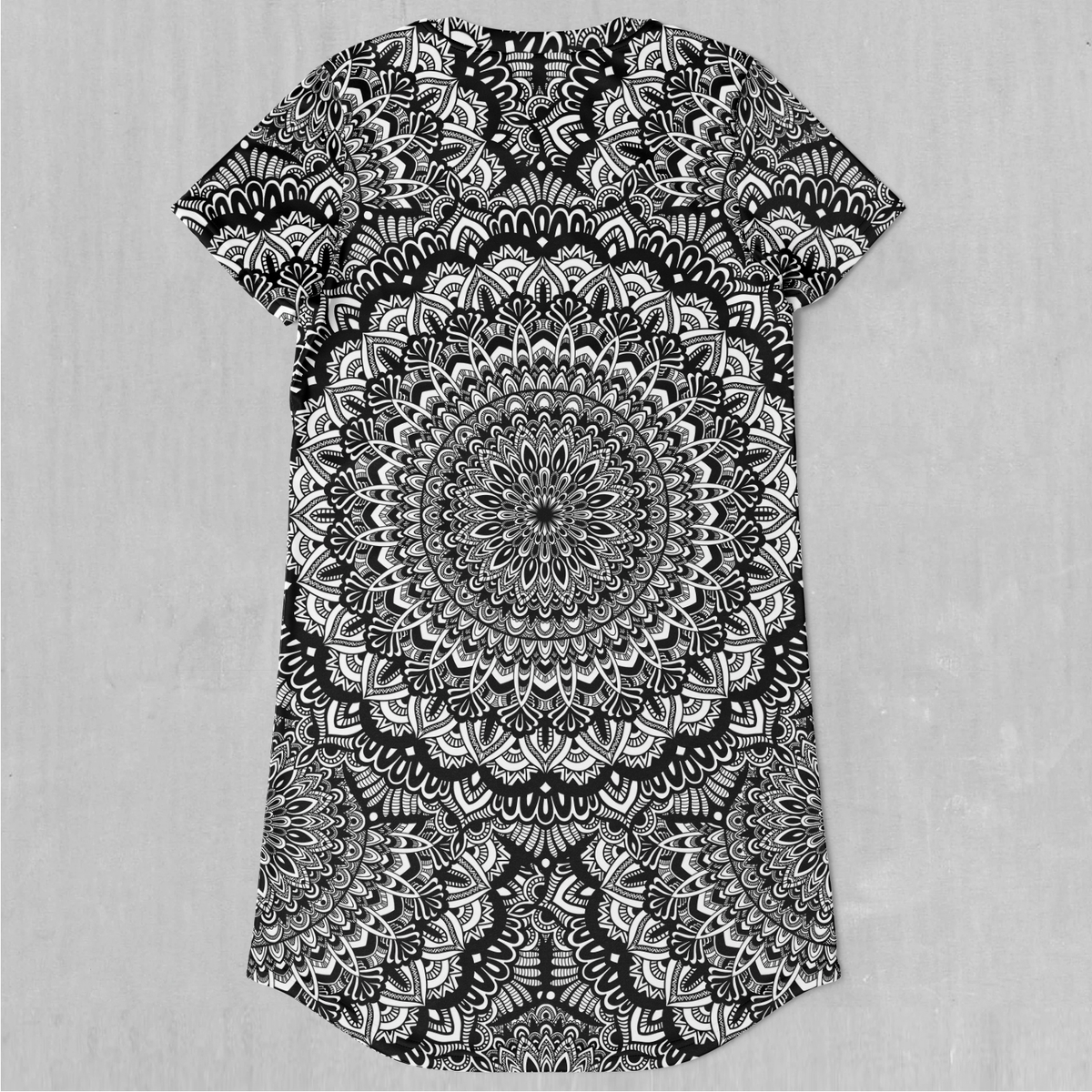 Floral Mandala T-Shirt Dress