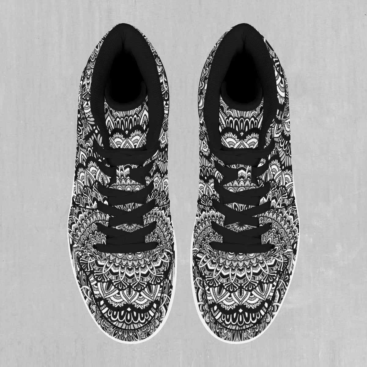 Floral Mandala High Top Sneakers