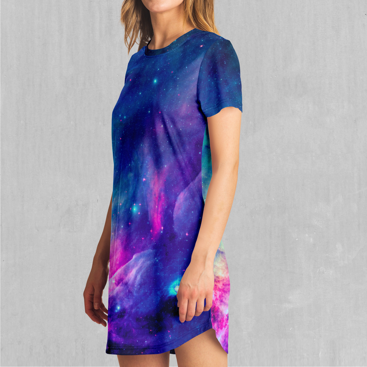 Frost Nebula T-Shirt Dress