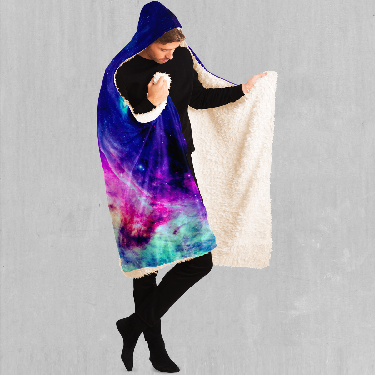 Frost Nebula Hooded Blanket