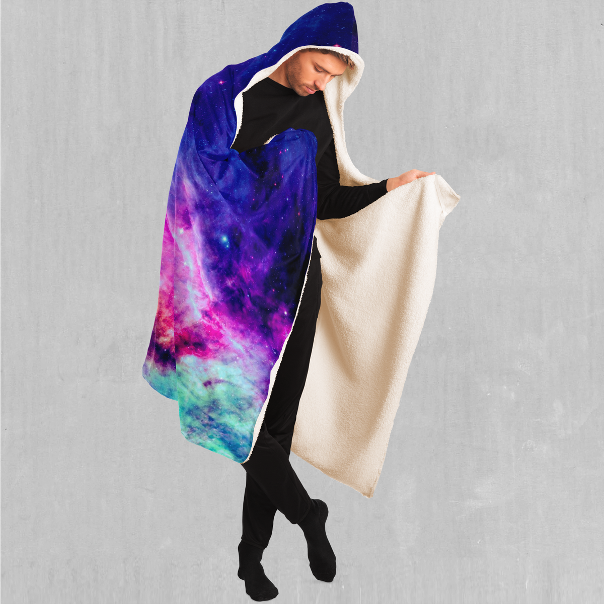 Frost Nebula Hooded Blanket