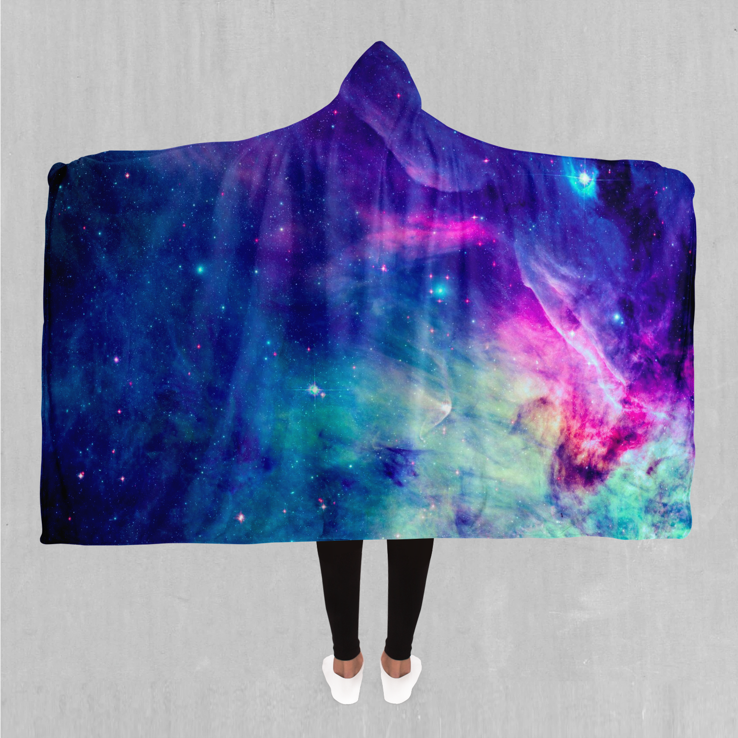 Frost Nebula Hooded Blanket